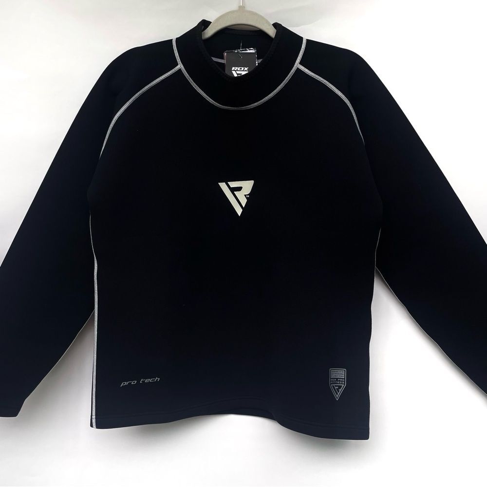 NWT RDX Pullover Sweatshirt Men's 2XL Black Athletic Pro Tech Performance